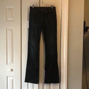 Joe’s Jeans size 28.  Honey Booty bootcut.